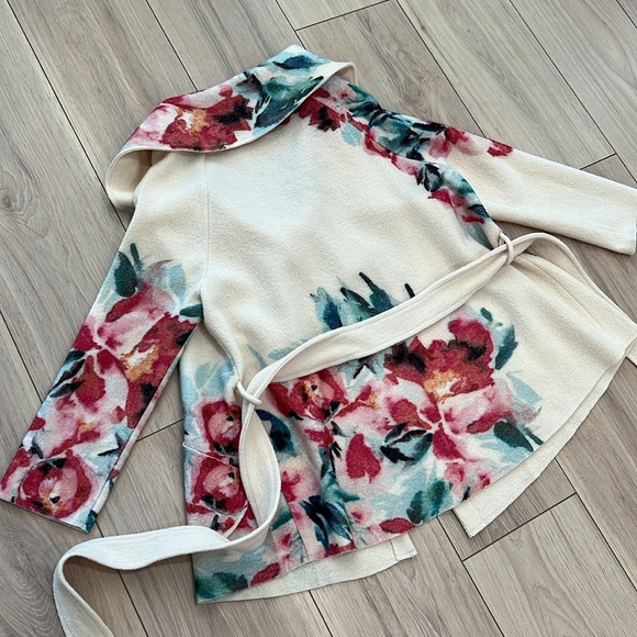 NWT Anthropologie Sleeping on Snow Winter Blossom Wool Jacket - Picture 14 of 14